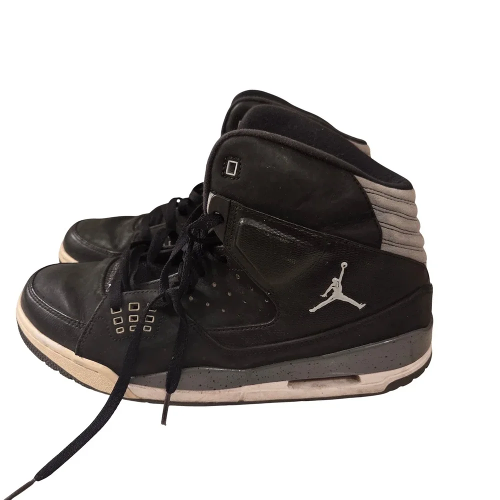 Jordan SC-1 Black Grey Speckled High Top Basketball Shoes 538698-003 Size 11